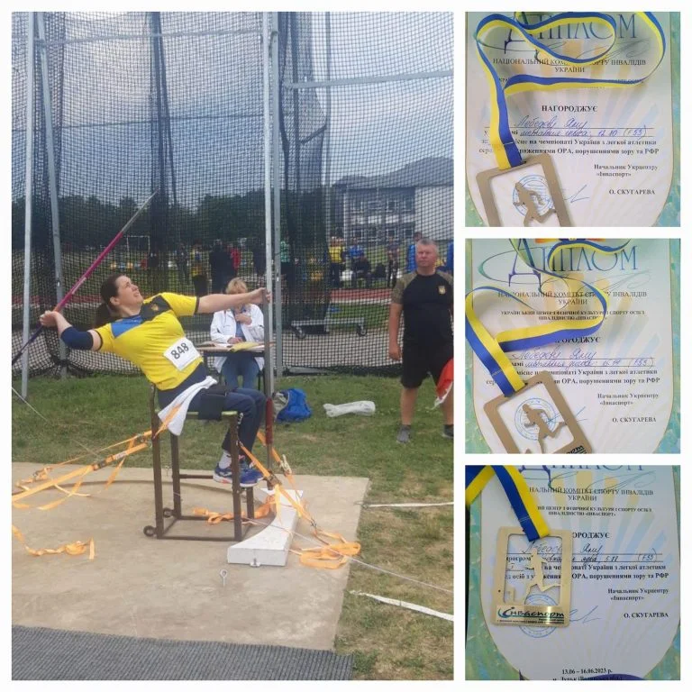 Херсонська легкоатлетка Яна Лєбєдєва здобула 3 золоті медалі на Всеукраїнському чемпіонаті