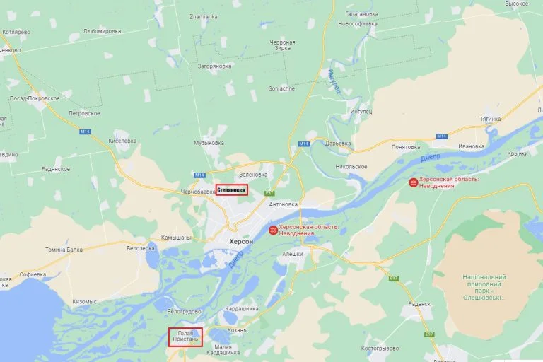 У Степанівці та Голій Пристані на Херсонщині вода відступає