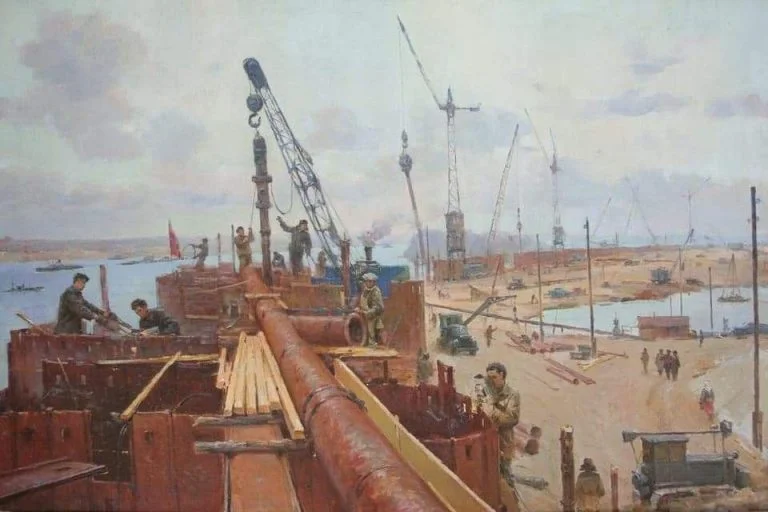 У мережі показали викрадені росіянами картини про побудову Каховської ГЕС