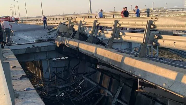 Гауляйтер Херсонщини Сальдо прокоментував чергове руйнування Кримського мосту