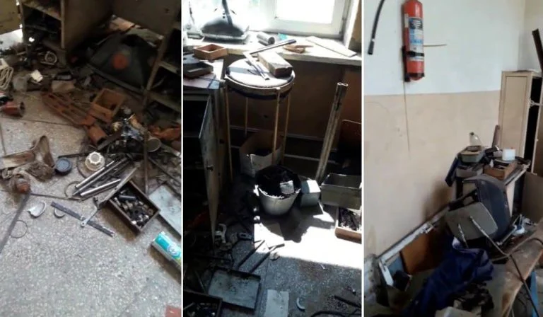 Росіяни розграбували інженерно-диспетчерський корпус Каховського магістрального каналу. ФОТО