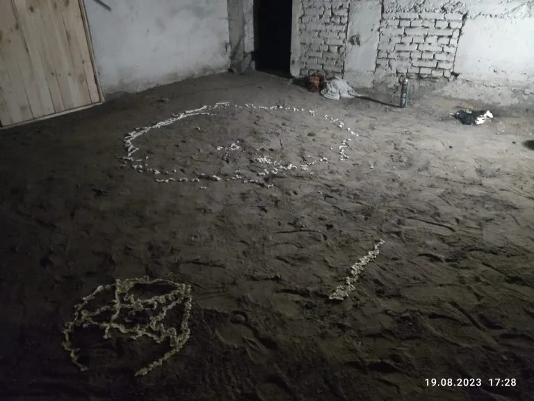 У Хрещенівці на Херсонщині вандали намалювали у бомбосховищі пентаграму