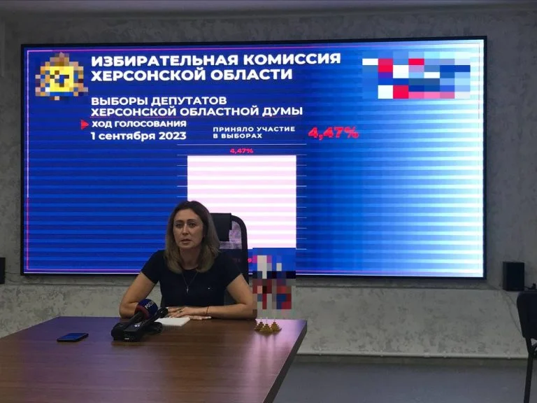 Росіяни оприлюднили результати першого дня “виборів” для жителів Херсонщини