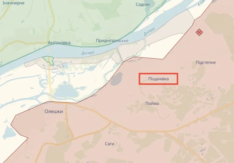 Російська авіація вдарила по Піщанівці на лівобережжі Херсонщини, – Генштаб