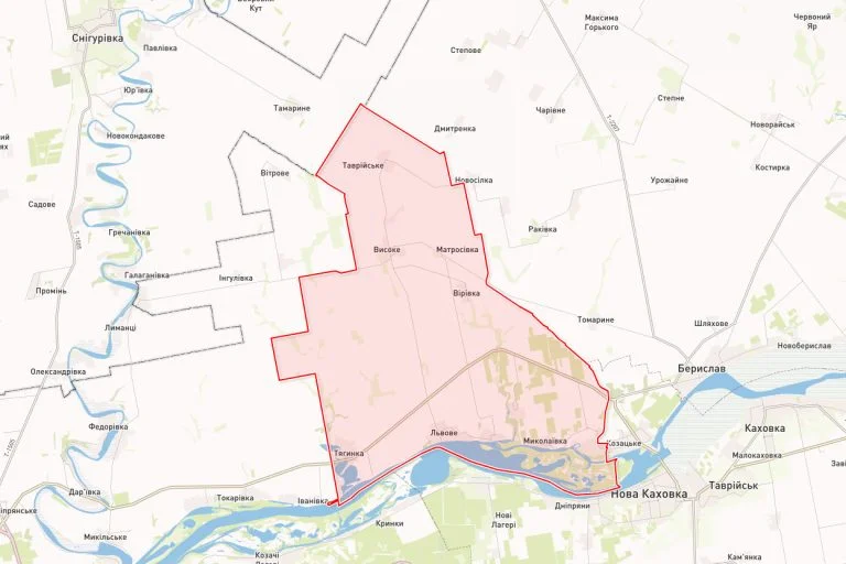 Росіяни вчора обстріляли Тягинську громаду Херсонщини