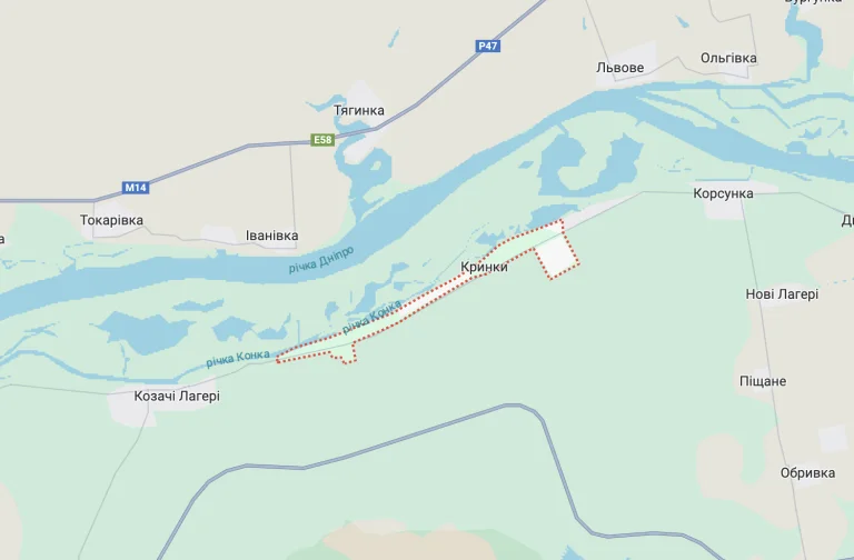 Авіація РФ атакувала Кринки на Херсонщині