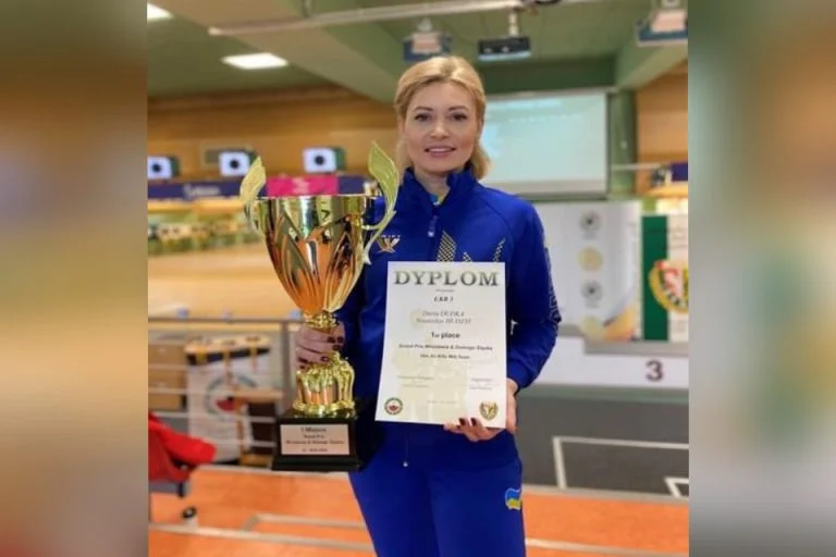 Херсонська спортсменка Дар’я Дудка посіла перше місце на змаганнях з кульової стрільби