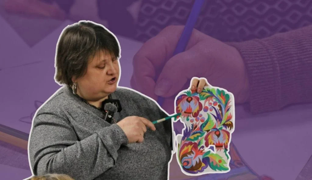 У Херсоні в безпечному просторі навчають самчиківського розпису