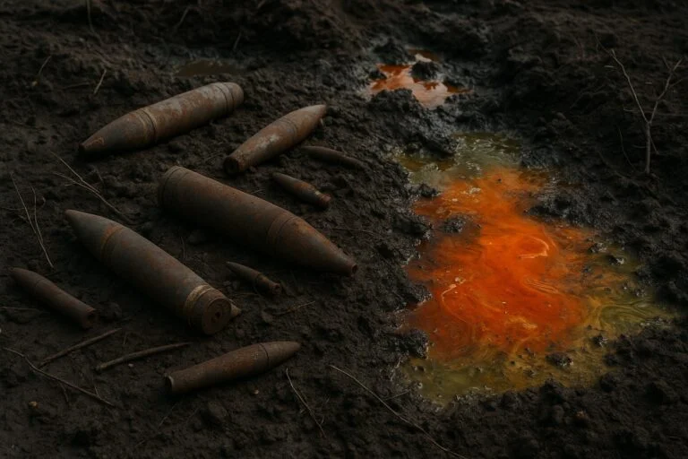 У ґрунті з місць боїв на Херсонщині фіксують перевищений вміст токсичних речовин