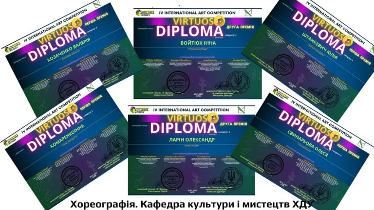 Студенти ХДУ здобули “золото” та “срібло” на міжнародному конкурсі хореографії