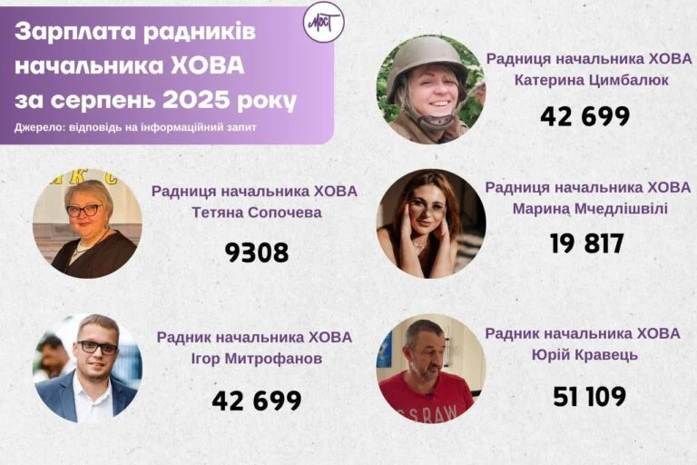 Стало відомо скільки заробили радники Прокудіна за минулий місяць