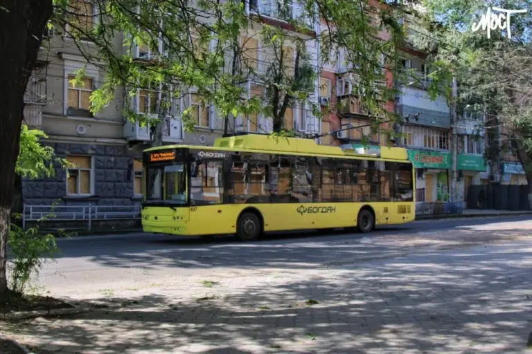 Trolleybus traffic has been temporarily suspended in Kherson