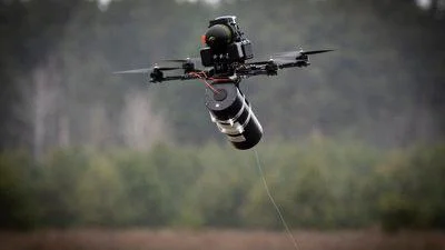 The Russians dropped an explosive from a drone onto an ambulance in Kherson