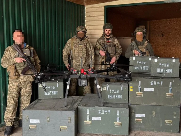 The Marine Brigade received more than 10 strike drones, purchased with funds from the Genichesk community