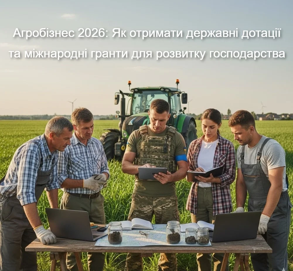 Агробізнес 2026: Як отримати державні дотації та міжнародні гранти для розвитку господарства