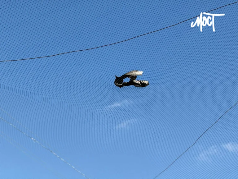 У Херсоні антидронова сітка зупинила російський БпЛА «Молнія» (фото) Антидронова сітка
