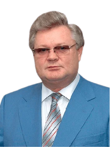 Чоловік у синьому костюмі та окулярах